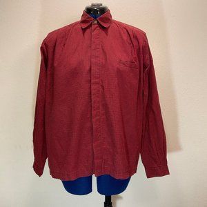 J. G. Hook Red plaid button up shirt - Size 14